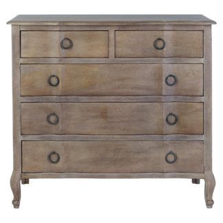 An Image of Amelie 5 Drawer Chest Brown