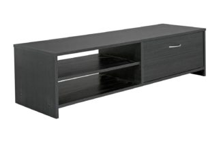 An Image of Habitat 1 Drawer TV Unit - Black