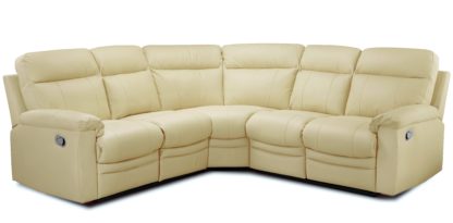 An Image of Argos Home Paolo Corner Manual Recliner Sofa - Brown