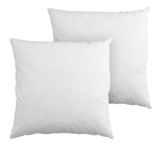 An Image of Argos Home Feather 50x50cm Cushion Pads - 2 Pack