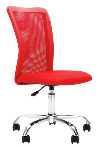 An Image of Habitat Reade Mesh Office Chair - Red