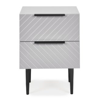 An Image of Maurice Grey Bedside Table Grey