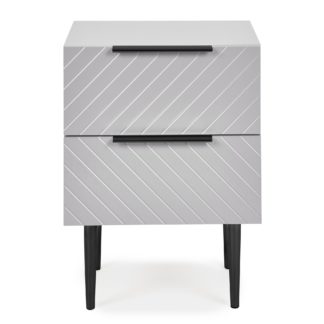 An Image of Maurice Grey Bedside Table Grey