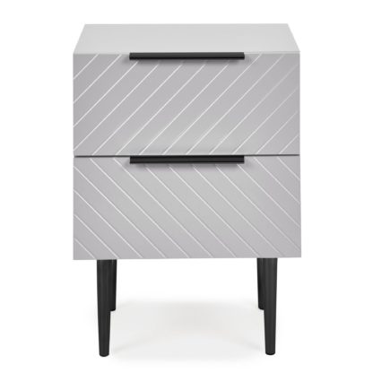 An Image of Maurice Grey Bedside Table Grey