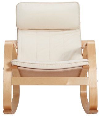 An Image of Argos Home Fabric Rocking Chair - Natural