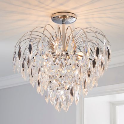 fffde5a7d5dde58b138c4fecff37efed3f3f7f561873b02efb111b3fb84c50d9.jpg An Image of Parla 3 Light Jewels Semi-Flush Ceiling Fitting Chrome