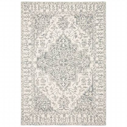 An Image of Bronte Wool Rug Smoke