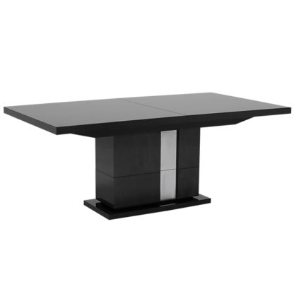 An Image of Carvelle Extending Dining Table Dark Velvet Birch