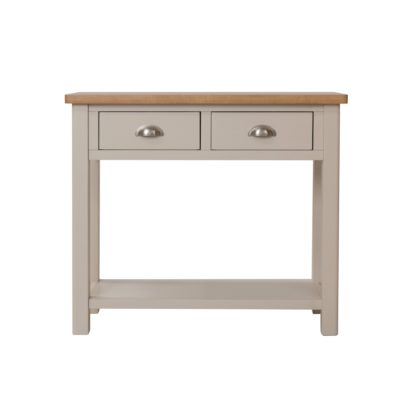 An Image of Reese Console Table Grey and Brown