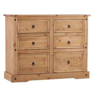An Image of Corona 6 Drawer Chest Natural