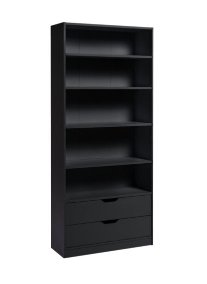 An Image of Habitat Compton 5 Shelf Bookcase - Black