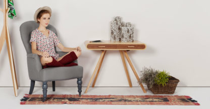 An Image of Fonteyn Desk, Oak and Walnut