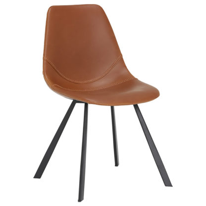 An Image of Fiori Dining Chair Brown