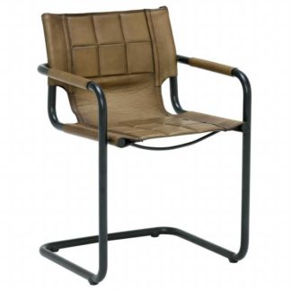 An Image of Teo Leather Dining Chair