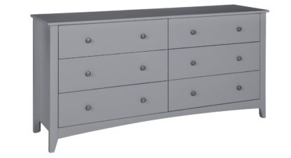 An Image of Habitat Minato 6 Drawer Chest - Grey