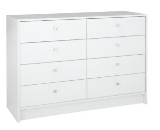 An Image of Habitat Malibu 4 + 4 Drawer Chest - White