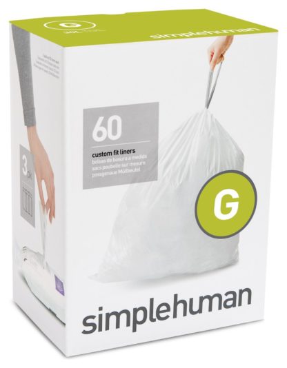 An Image of simplehuman Code G Bin Liners - Pack of 60