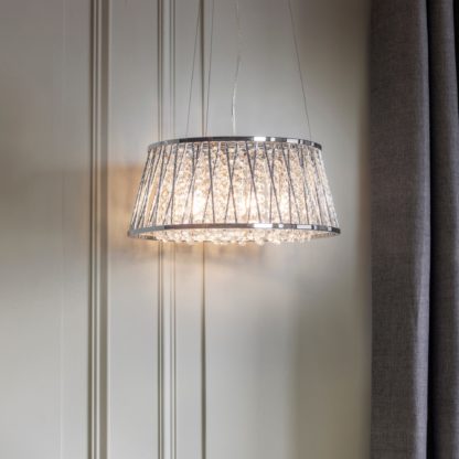 An Image of Florala 5 Light Pendant Fitting Chrome