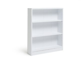 An Image of Habitat 2 Shelf Small Bookcase - White