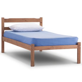 An Image of Panama Oak Bed Frame Natural