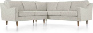 An Image of Dallas Corner Sofa, Grey Basketweave