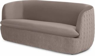 An Image of Tandy Large 2 Seater Sofa, Soft Mauve Velvet