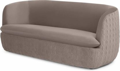 An Image of Tandy Large 2 Seater Sofa, Soft Mauve Velvet