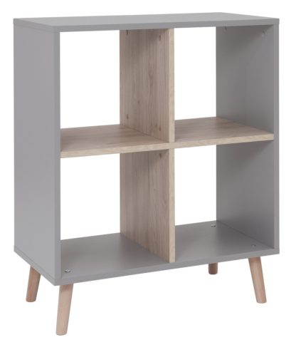 An Image of Habitat Skandi 3 x 3 Storage Unit - White Two Tone