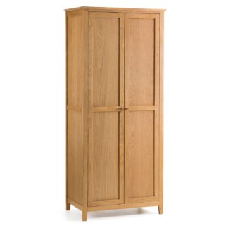 An Image of Salerno Shaker Double Wardrobe Natural