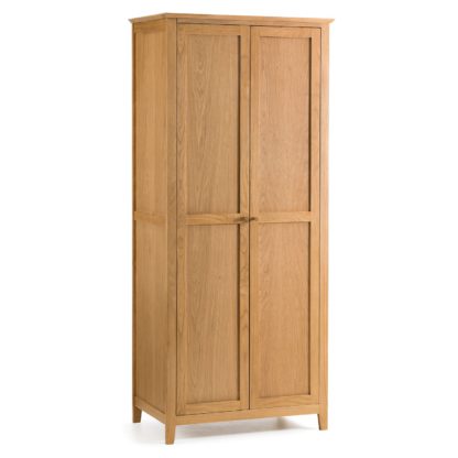 An Image of Salerno Shaker Double Wardrobe Natural