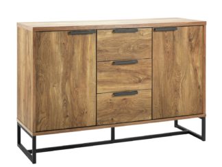 An Image of Habitat Nomad Large Sideboard - Oak Effect