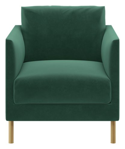 An Image of Habitat Hyde Charcoal Velvet Armchair