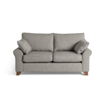 An Image of Habitat Gracie 3 Seater Fabric Sofa - Grey