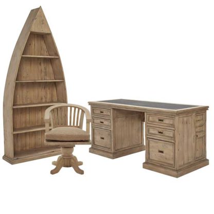 An Image of Verberie Reclaimed Wood Office Set