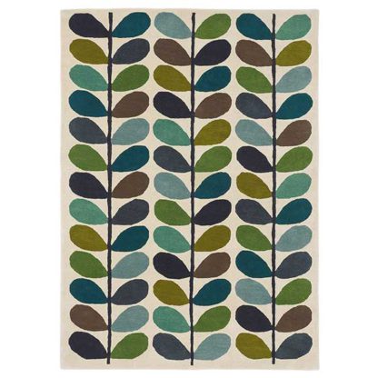 An Image of Orla Kiely Multi Stem Kingfisher Rug