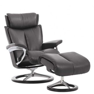 An Image of Stressless Magic Signature Chair Stool Choice of Leather