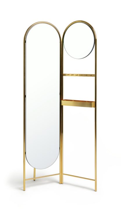 An Image of Habitat Wilderness 2 Mirror Dressing Rail - Brass