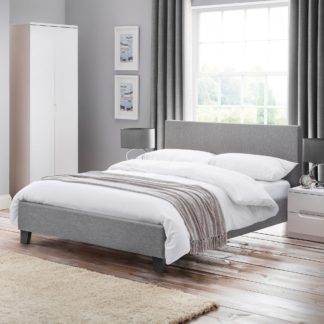 An Image of Rialto Fabric Bed Frame Grey