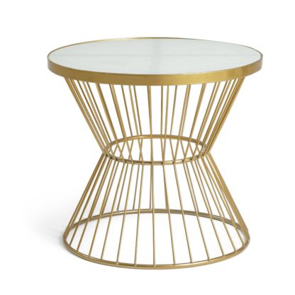 An Image of Habitat Huxley Coffee Table - Brass