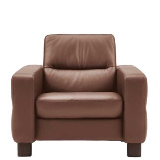 An Image of Stressless Wave Low Back Chair Leather