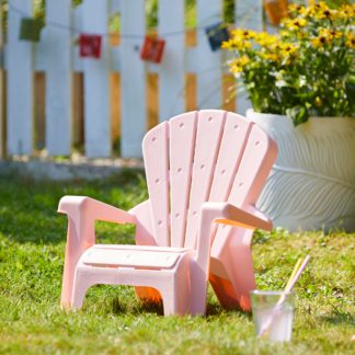 An Image of Kids Pink Fan Chair Pink