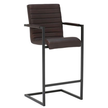 An Image of Brutus Leather Bar Stool