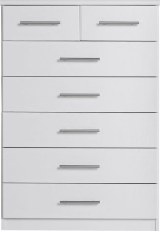 An Image of Argos Home Normandy 5+2 Drawer Chest of Drawers - White