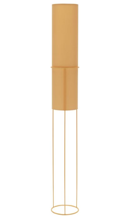 An Image of Argos Home Column Floor Lamp - Mustard