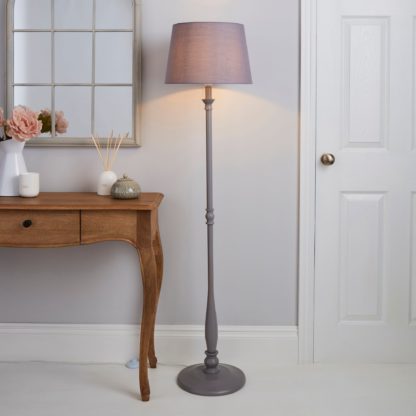 An Image of Tofty Grey Floor Lamp Grey