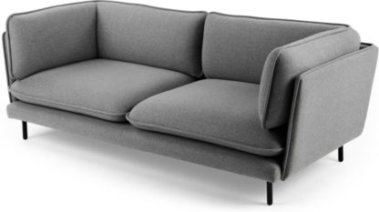 An Image of Wes 3 Seater Sofa, Elite Grey