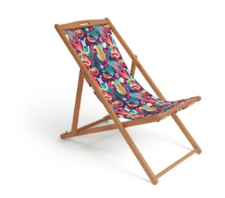 An Image of Habitat Wooden Deck Chair - Global Market
