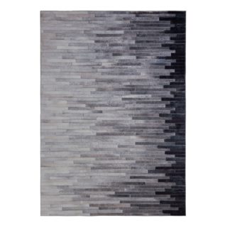 An Image of Porter Faux Hide Rug Grey and Blue