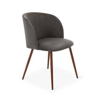 An Image of Celia Chair Grey Velvet Grey