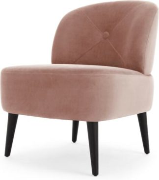 An Image of Jasper Accent Chair, Vintage Pink Velvet